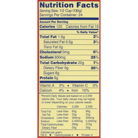 Showboat Pork & Beans Can, 6 x 112 oz Case - DOT product image 6
