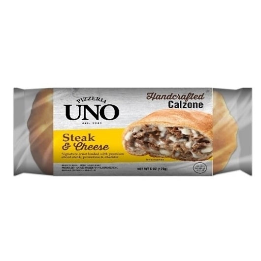 Pizzeria Uno Individual Steak & Cheese Calzone, 8 x 6 oz Case - Prepared Foods