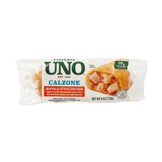 Uno Foods INDIVIDUAL BUFFALO CHICKEN CALZONE, 8 x 6 oz Case - GS1 inner-pack image