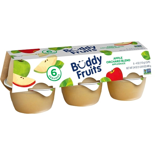 Buddy Fruits Orchard Blend Applesauce, 72 x 4 oz Case - Dried Fruit & Fruit Snacks