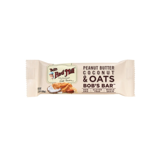 Bob's Red Mill Peanut Butter Coconut And Oats Bar, 12 x 12 x 1.76 oz Case - Snack Bars & Granola Bars