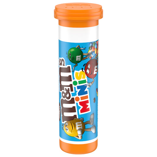 M&M's Milk Chocolate Mini Tubes, 12 x 24 x 1.08 oz Case - Candy & Confections