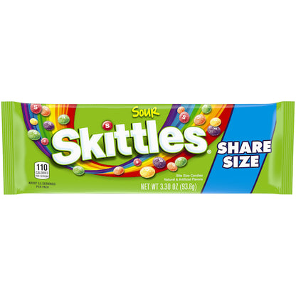 Skittles Tear/Share Sours Share Pack, 6 x 24 x 3.3 oz Case - DOT product image 2