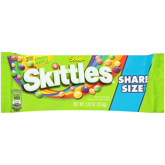 Skittles Tear/Share Sours Share Pack, 6 x 24 x 3.3 oz Case - DOT product image 7