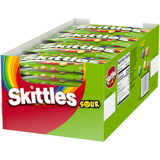 Skittles Sours Singles, 12 x 24 x 1.8 oz Case - DOT product image 6