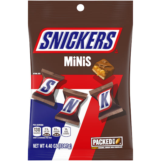 Snickers Minis Chocolate Candy, 12 x 4.4 oz Case - DOT product image 6