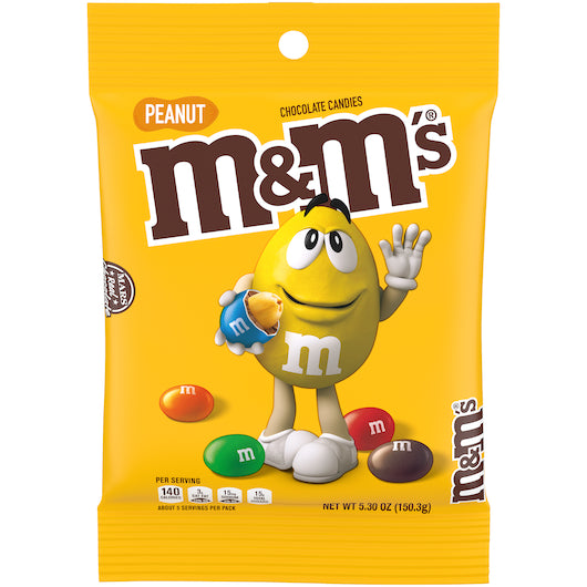 M&M Mars Peanut , 12 x 5.3 oz Case - Candy & Confections
