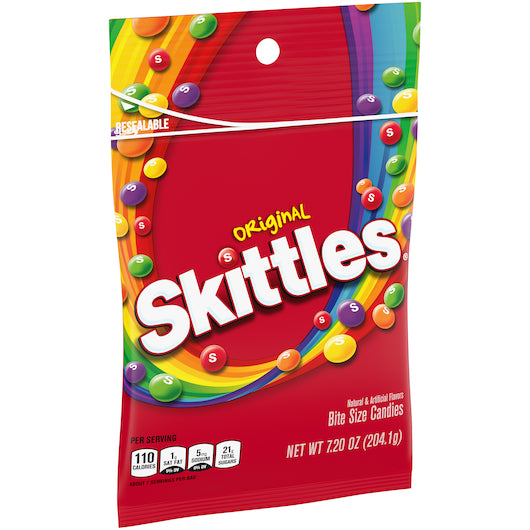 Skittles Original Candy, Multy Coloured (7.2 Ounces, Pack Of 12) - DOT product image 2