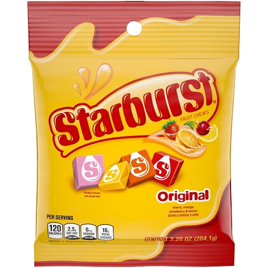 Starburst Original Pack, 12 x 7.2 oz Case - Candy & Confections