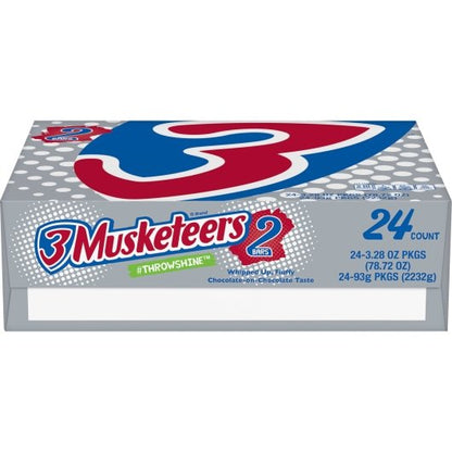 3 Musketeers Multi-Piece King Size Chocolate Candy Bar, 6 x 24 x 3.28 oz Case - Candy & Confections