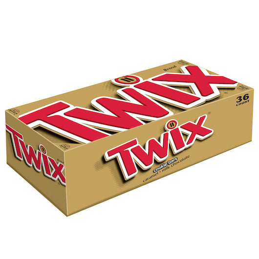 Twix Caramel Cookie Bars, Singles, 10 x 36 x 1.79 oz Case - Candy & Confections