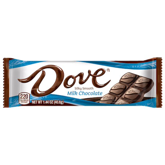 Dove Milk Chocolate Singles, 12 x 18 x 1.44 oz Case - Candy & Confections