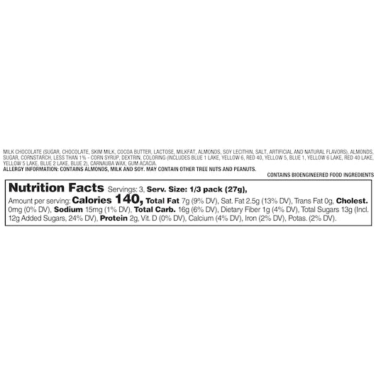 M & M's Almond Sharing Size King Size, 6 x 18 x 2.83 oz Case - Candy & Confections