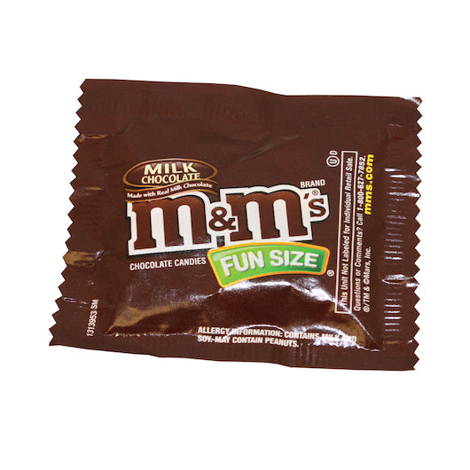 M&M's Fun Size Milk Chocolate, 1 x 20 lb Case - Candy & Confections