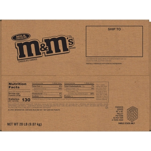 M&M's Fun Size Milk Chocolate, 1 x 20 lb Case - DOT product image 3
