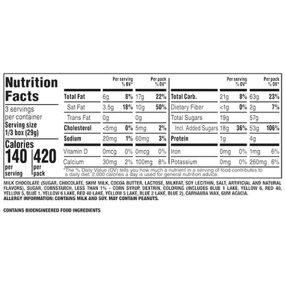 M and Ms Milk Chocolate Movie Box, 12 x 3.1 oz Case - Candy & Confections