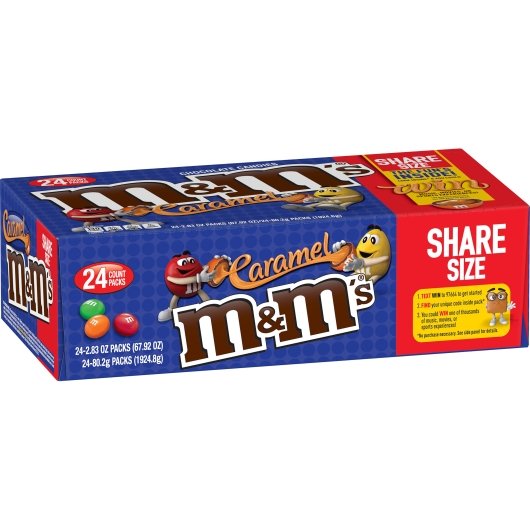 M & M's Caramel Sharing Size King Size, 6 x 24 x 2.83 oz Case - DOT product image 2