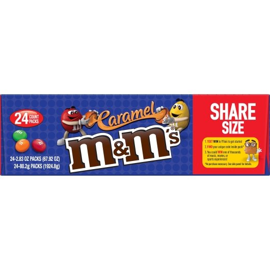 M & M's Caramel Sharing Size King Size, 6 x 24 x 2.83 oz Case - DOT product image 6