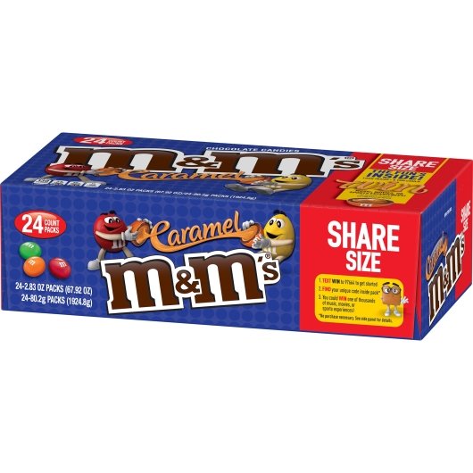 M & M's Caramel Sharing Size King Size, 6 x 24 x 2.83 oz Case - DOT product image 3