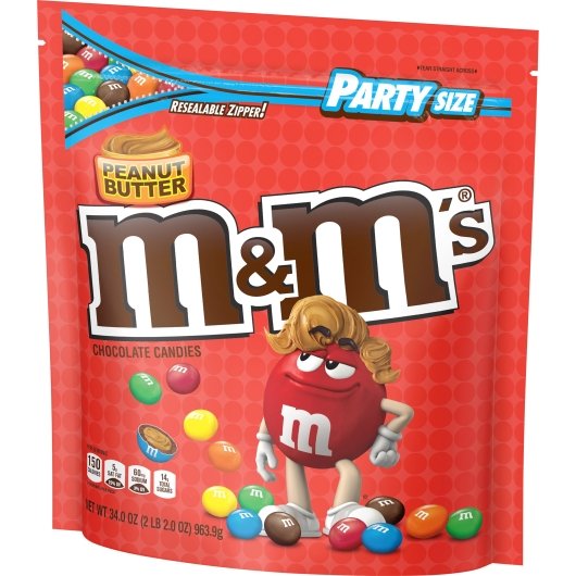 M&M's Peanut Butter Stand Up Pouch, 6 x 34 oz Case - DOT product image 6