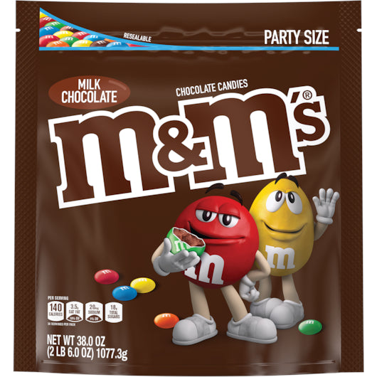 M&M's Milk Chocolate Xl Stand Up Pouch, 6 x 38 oz Case - DOT product image 2