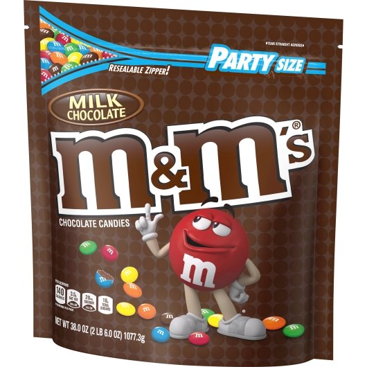 M&M's Milk Chocolate Xl Stand Up Pouch, 6 x 38 oz Case - DOT product image 7