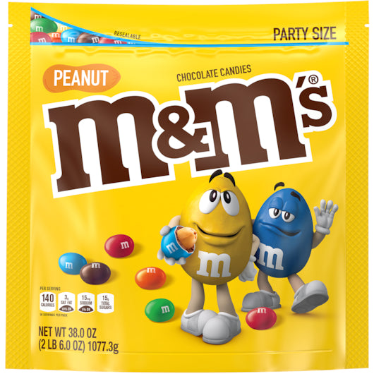 M&M's Peanut Xl Stand Up Pouch, 6 x 38 oz Case - DOT product image 2