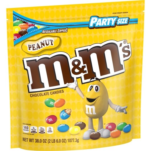 M&M's Peanut Xl Stand Up Pouch, 6 x 38 oz Case - DOT product image 8