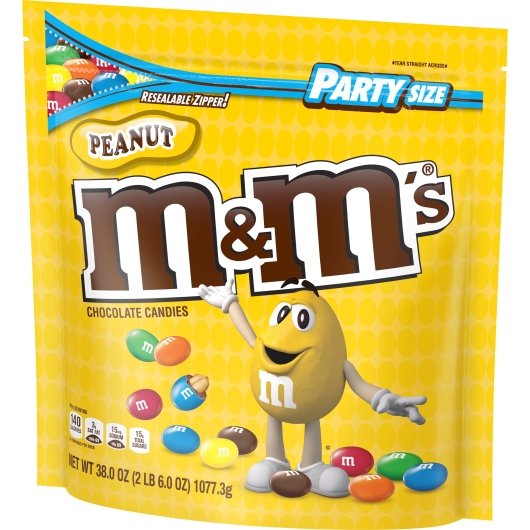 M&M's Peanut Xl Stand Up Pouch, 6 x 38 oz Case - DOT product image 7