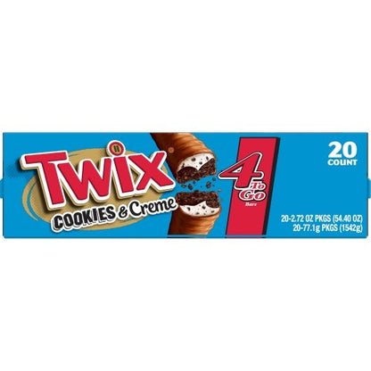 Twix Cookies & Creme Share Size, 6 x 20 x 2.72 oz Case - Front/center packaged product image