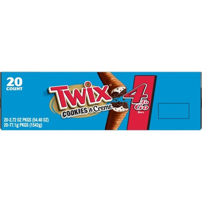 Twix Cookies & Creme Share Size, 6 x 20 x 2.72 oz Case - Alternate product angle or state