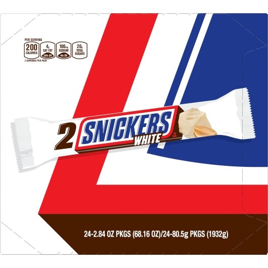 Snickers White Share Size, 6 x 24 x 2.84 oz Case - DOT product image 8