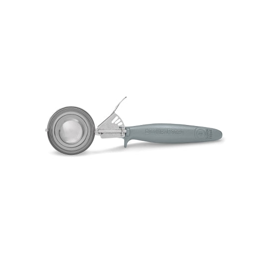 Hamilton Beach 3.64 Ounce Microban Stainless Steel Ergogrip Gray Disher, 1 x 1 each Case - Kitchen Equipment