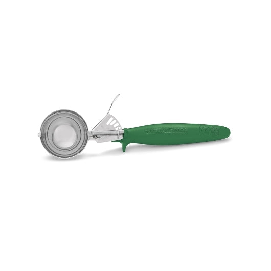 Hamilton Beach 2.78 Ounce Microban Stainless Steel Ergogrip Green Disher, 1 x 1 each Case - Kitchen Equipment