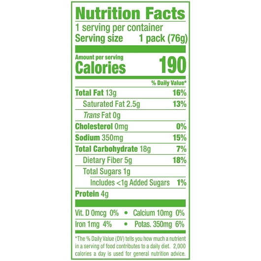 Sabra AVOCADO SPREAD WITH TOAST, 8 x 2.7 oz Case - DOT product image 6
