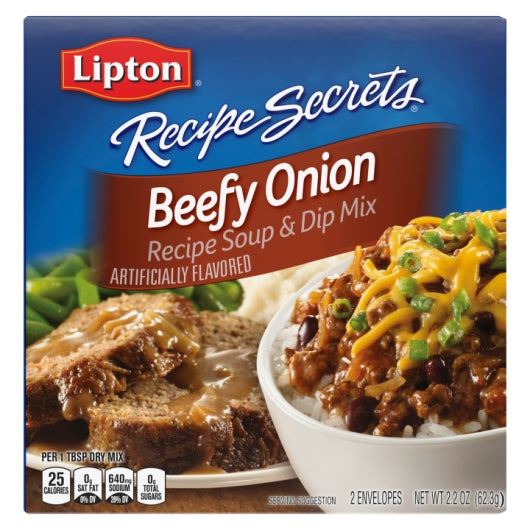Lipton Soup Beefy Onion, 12 x 2.6 fl oz Case - Front/center packaged product image