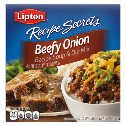 Lipton Soup Beefy Onion, 12 x 2.6 fl oz Case - Front/center packaged product image