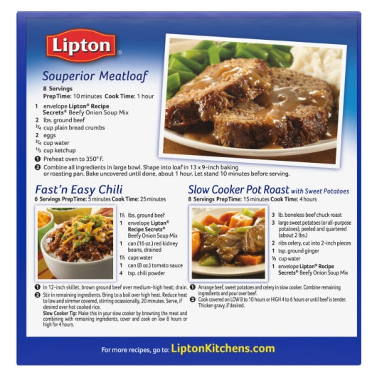 Lipton Soup Beefy Onion, 12 x 2.6 fl oz Case - Alternate product angle or state