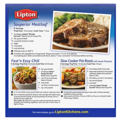 Lipton Soup Beefy Onion, 12 x 2.6 fl oz Case - Alternate product angle or state