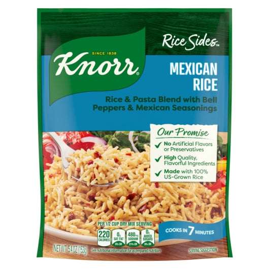 Knorr Mexican Flavored Rice & Pasta Side Meal, 8 x 5.4 oz Case - Pantry Ingredients - image 2