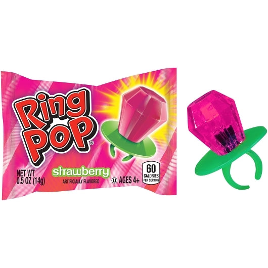 Ring Pop Fruit Variety Pack Fruit Flavored Lollipops Singles, 24 x 24 x 0.5 oz Case - DOT product image 2