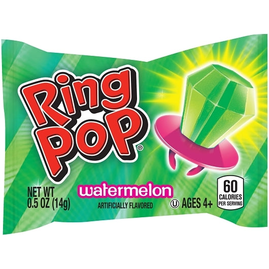 Ring Pop Fruit Variety Pack Fruit Flavored Lollipops Singles, 24 x 24 x 0.5 oz Case - DOT product image 3