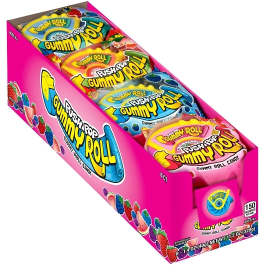 Push Pop Roll Gummy Candy, 24 x 8 x 1.4 oz Case - Candy & Confections