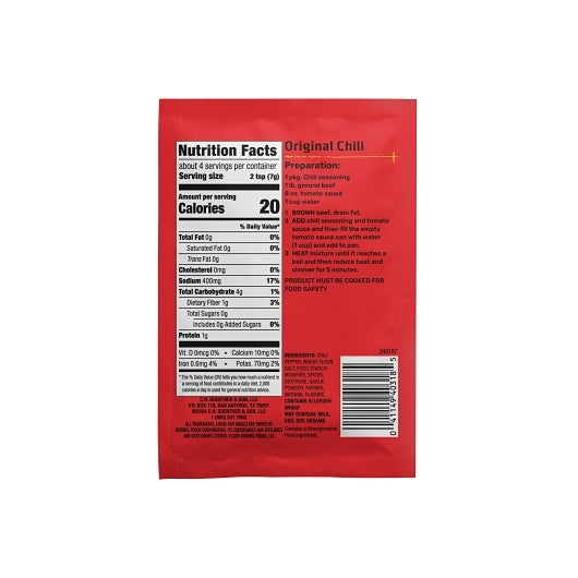 Hormel Original Chili Seasoning, 24 x 1 oz Case - Spices Seasonings - image 2