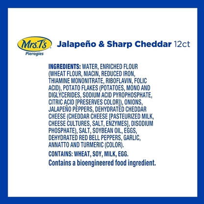 Mrs.Ts Potato Jalapeno Spicy Jalapeno & Sharp Cheddar Pierogies, 12 x 16 oz Case - DOT product image 4