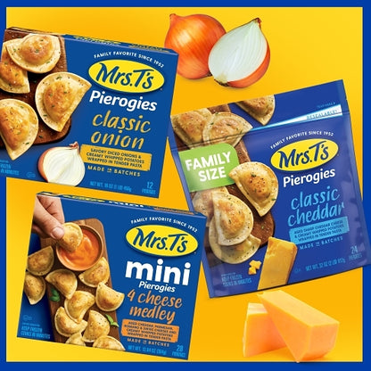Mrs. T's Mini Classic Cheddar and Potato Pierogies, 12 x 12.84 oz Case - DOT product image 5