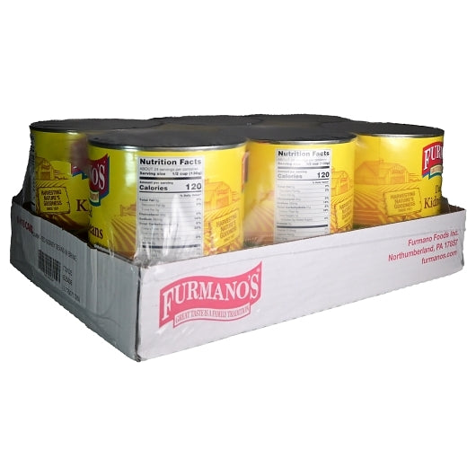Commodity Canned Fancy Dark In Brine Kidney Beans, 6 x 108 oz Case - Front/center packaged product image