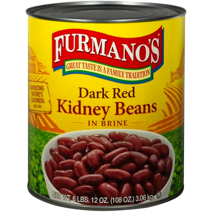 Commodity Canned Fancy Dark In Brine Kidney Beans, 6 x 108 oz Case - DOT product image 3