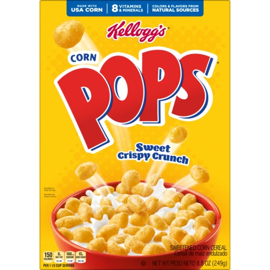 Kellogg's Corn Pops Original Cereal Box, 18 x 8.8 oz Case - DOT product image 3