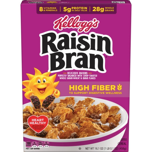 Kellogg's Raisin Bran Cereal Original, 10 x 16.1 oz Case - Breakfast Foods - image 2